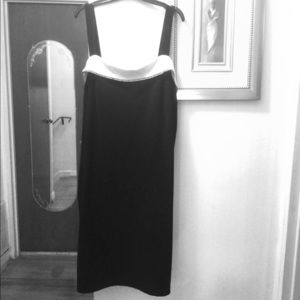 ONYX NITE BLK COCKTAIL DRESS BY WENDY CHAITIN Sz22